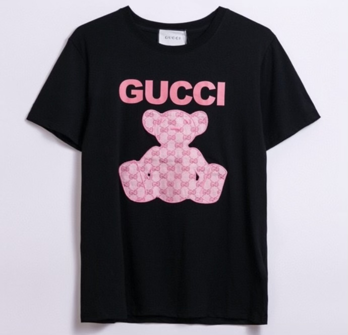 Pink Bear Print T-Shirt