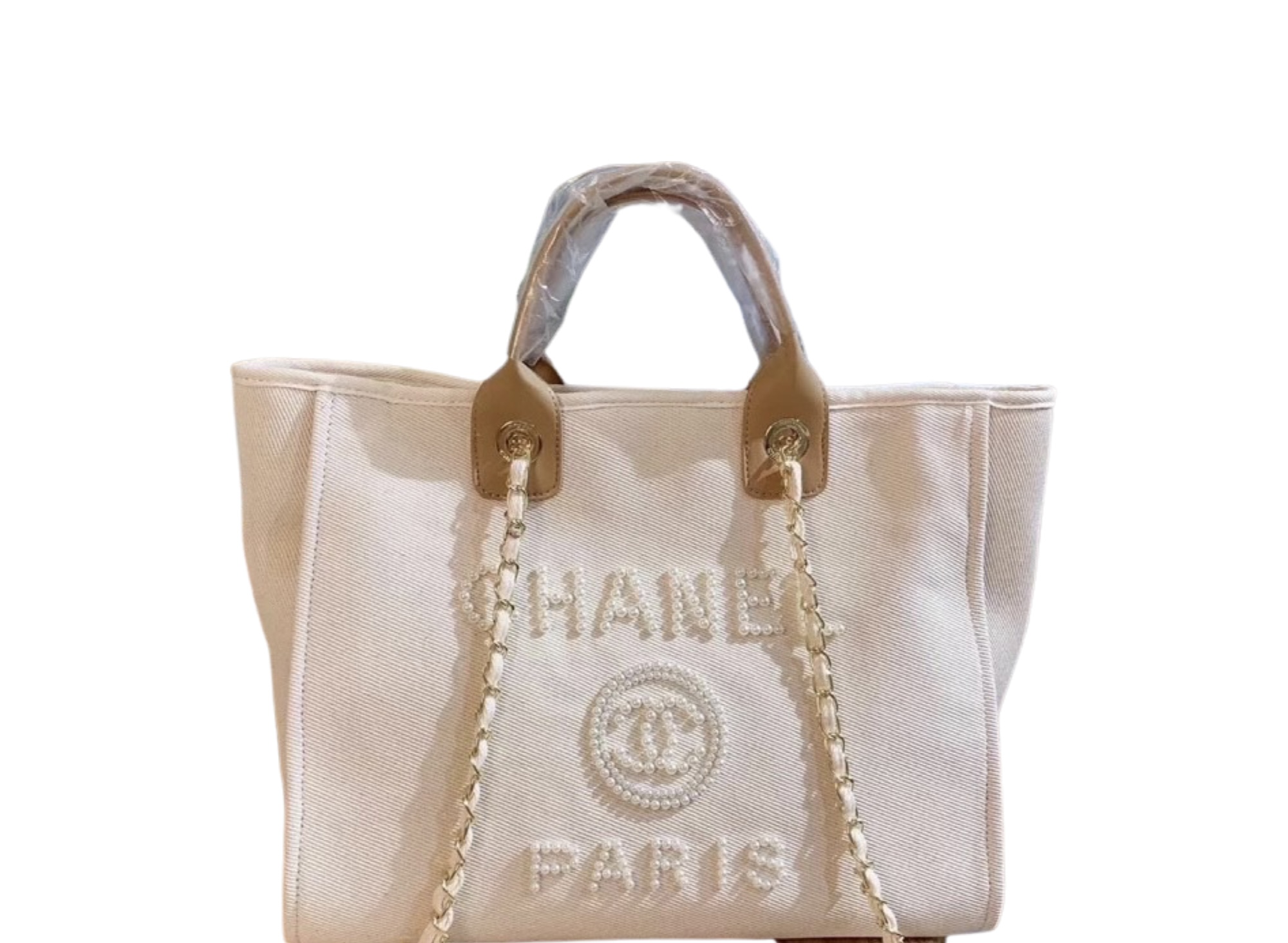 Tote Bag With Pearl Details